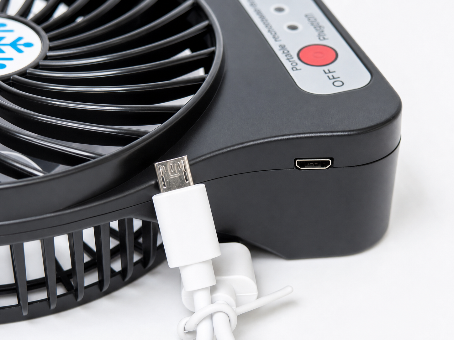 Роз'єм Micro USB та кабель для зарядки Mini Fan XSFS-01